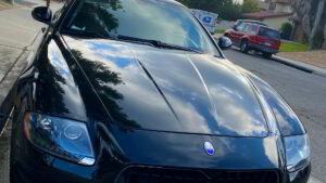 Maserati Quattroporte hood ceramic coating time SUPREME DETAIL TINT Encinitas CA