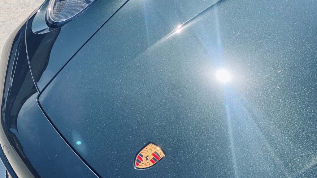 Porsche 911 hood Ceramic Coating cure in cold weather SUPREME DETAIL TINT Encinitas CA