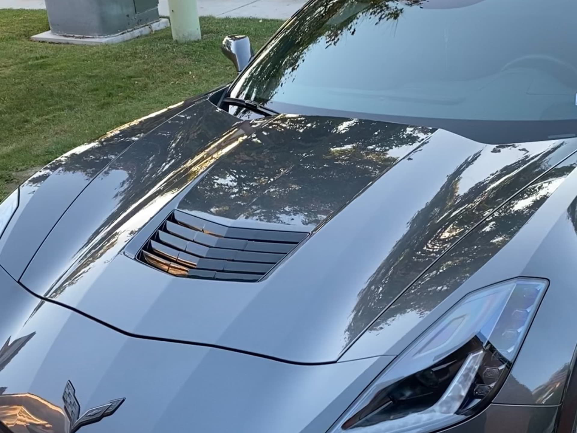 black sportcar hood full ceramic coating supreme detail & tint encinitas ca