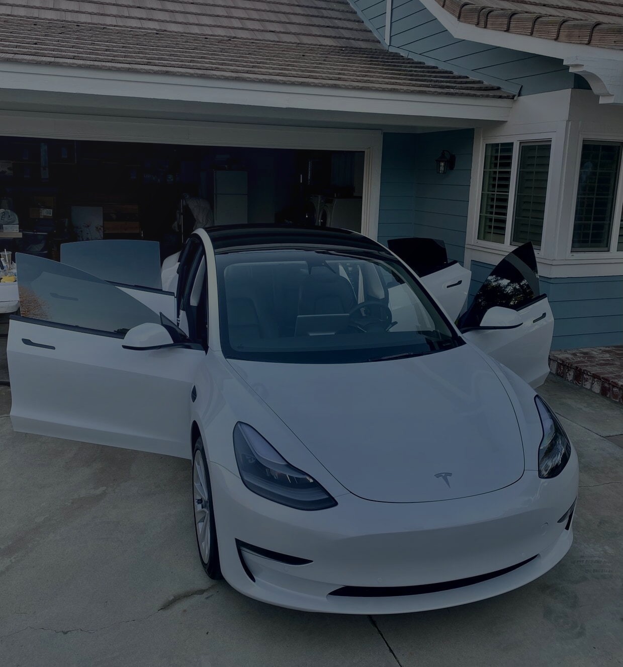 tesla model 3 window tint at supreme detail and tint in encinitas ca 2